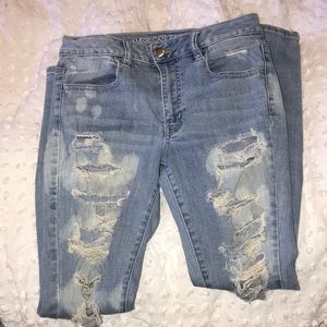 American Eagle hole jeans